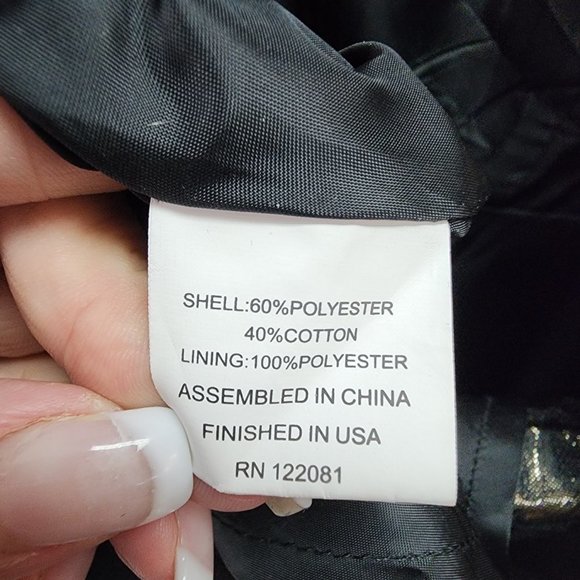 Elegant Black and Gold Floral Dress - Picture 12 of 13